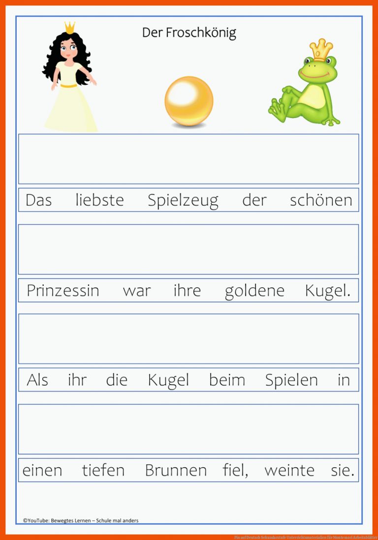 Pin auf Deutsch Sekundarstufe Unterrichtsmaterialien für montessori arbeitsblätter