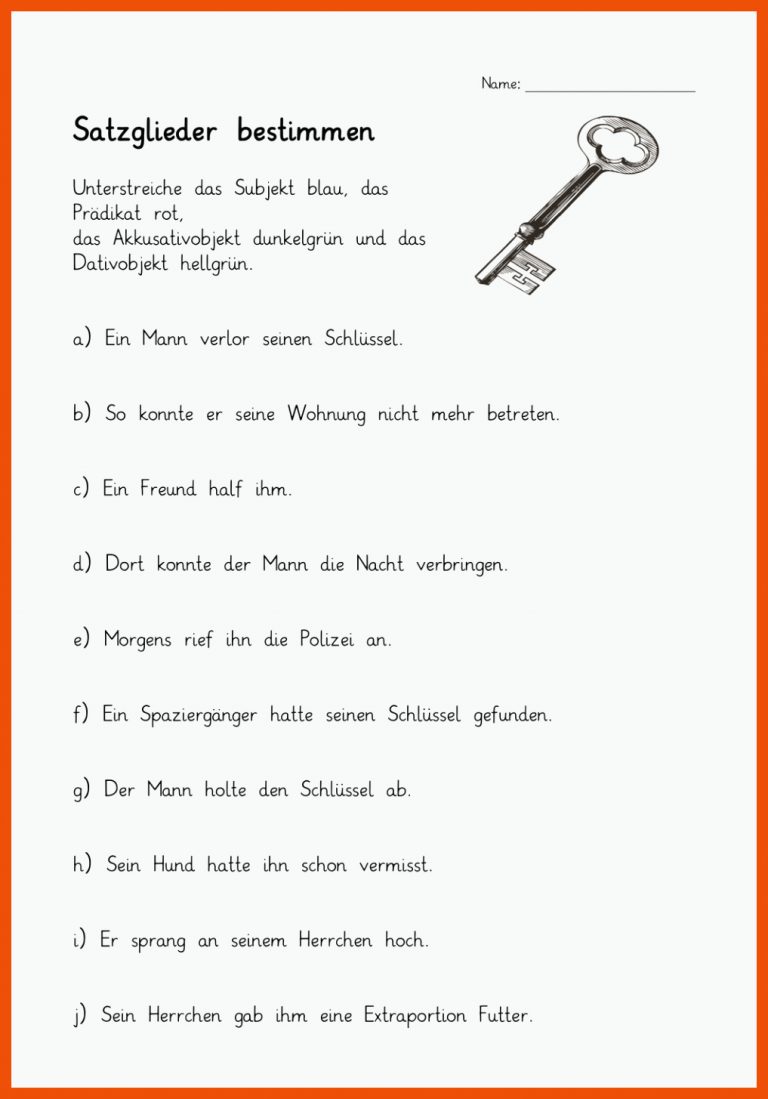 Pin auf Deutsch Sekundarstufe Unterrichtsmaterialien für satzglieder bestimmen klasse 7 arbeitsblätter