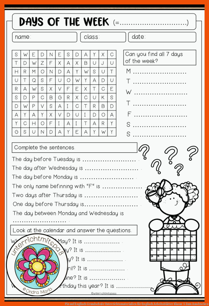 Pin auf Englisch Grundschule Unterrichtsmaterialien für englisch arbeitsblätter klasse 5 zum ausdrucken