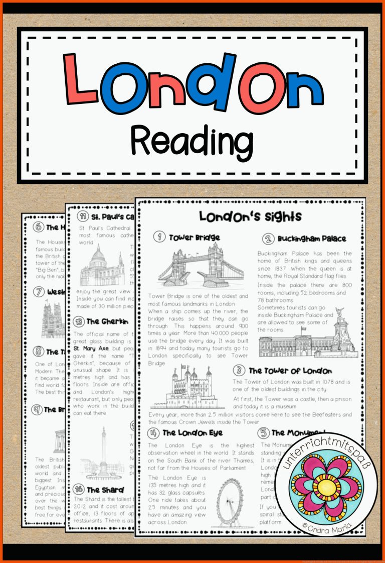 Pin auf Englisch Sekundarstufe Unterrichtsmaterialien für arbeitsblatt englisch sights of london pdf