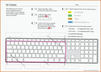 21 Die Tastatur Des Computers Arbeitsblatt