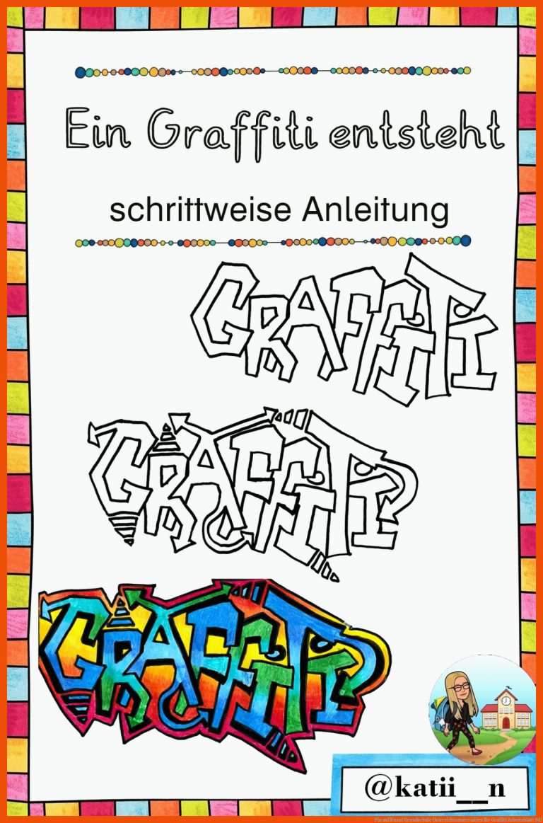 Pin auf Kunst Grundschule Unterrichtsmaterialien für graffiti arbeitsblatt pdf