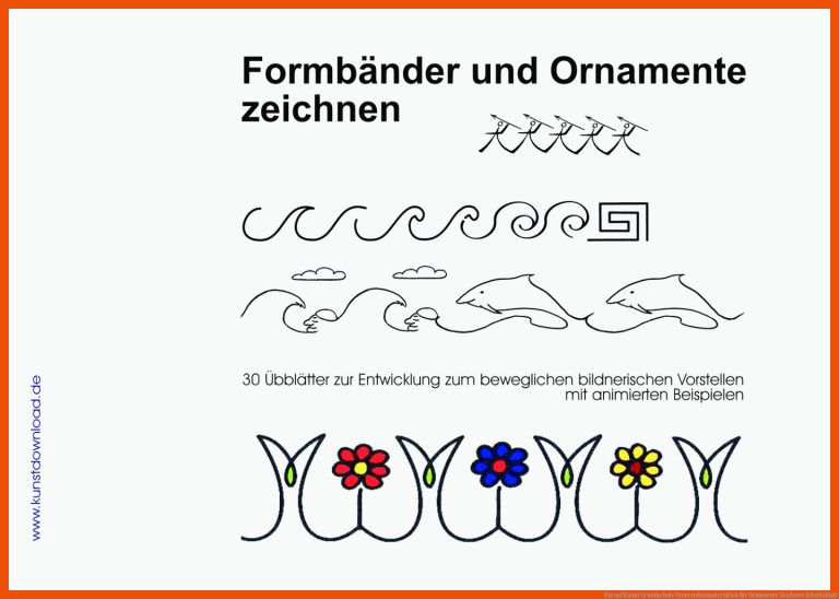Pin Auf Kunst Grundschule Unterrichtsmaterialien Fuer ornamente Zeichnen Arbeitsblatt
