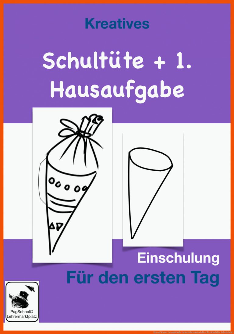 Pin Auf Kunst Grundschule Unterrichtsmaterialien Fuer Schultüte Arbeitsblatt