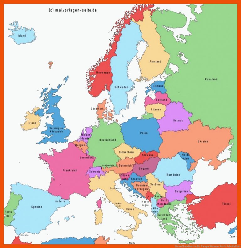 Pin auf Landkarten für europa stumme karte arbeitsblatt