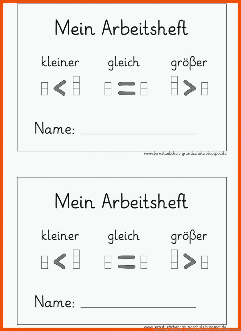 Pin auf Lernen - Mathematik - 1. Klasse für größer kleiner gleich arbeitsblätter 2. klasse