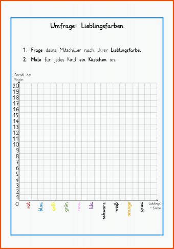 13 Diagramme Grundschule Arbeitsblätter