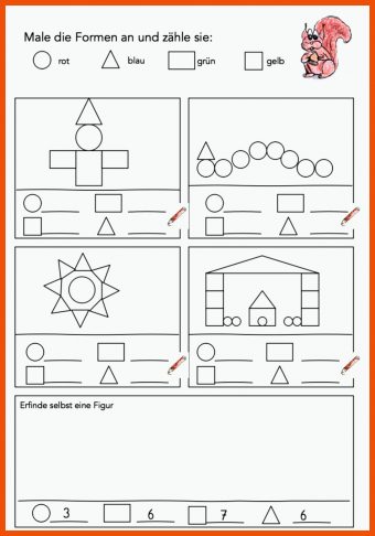 Geometrische formen Erkennen Arbeitsblatt