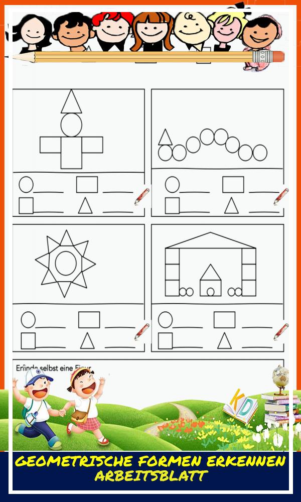 Geometrische formen Erkennen Arbeitsblatt