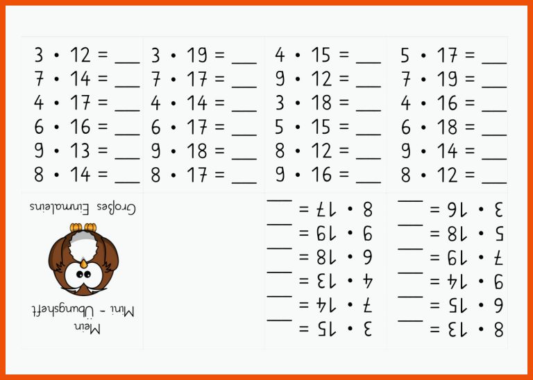 Pin auf Mathematik Grundschule Unterrichtsmaterialien für großes einmaleins arbeitsblatt