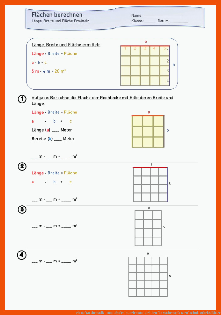 Pin auf Mathematik Grundschule Unterrichtsmaterialien für mathematik berufsschule arbeitsblätter