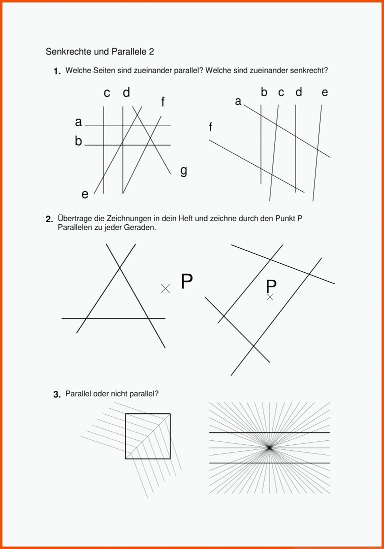 Pin auf Mathematik Grundschule Unterrichtsmaterialien für parallele und senkrechte geraden arbeitsblätter mit lösungen