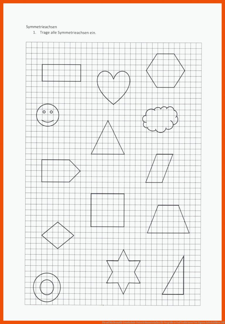 Pin auf Mathematik Grundschule Unterrichtsmaterialien für vergrößern und verkleinern von figuren arbeitsblätter pdf