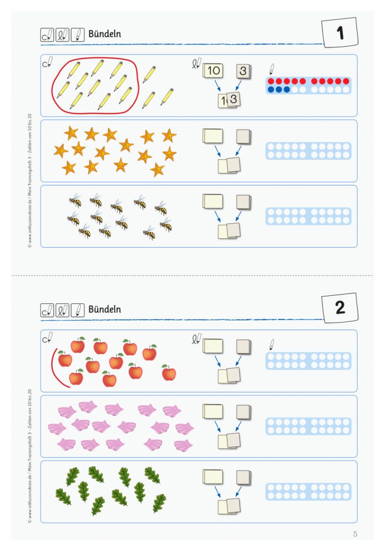 Pin Auf Mathematik Grundschule Unterrichtsmaterialien Fuer Zahlen Bündeln Arbeitsblatt