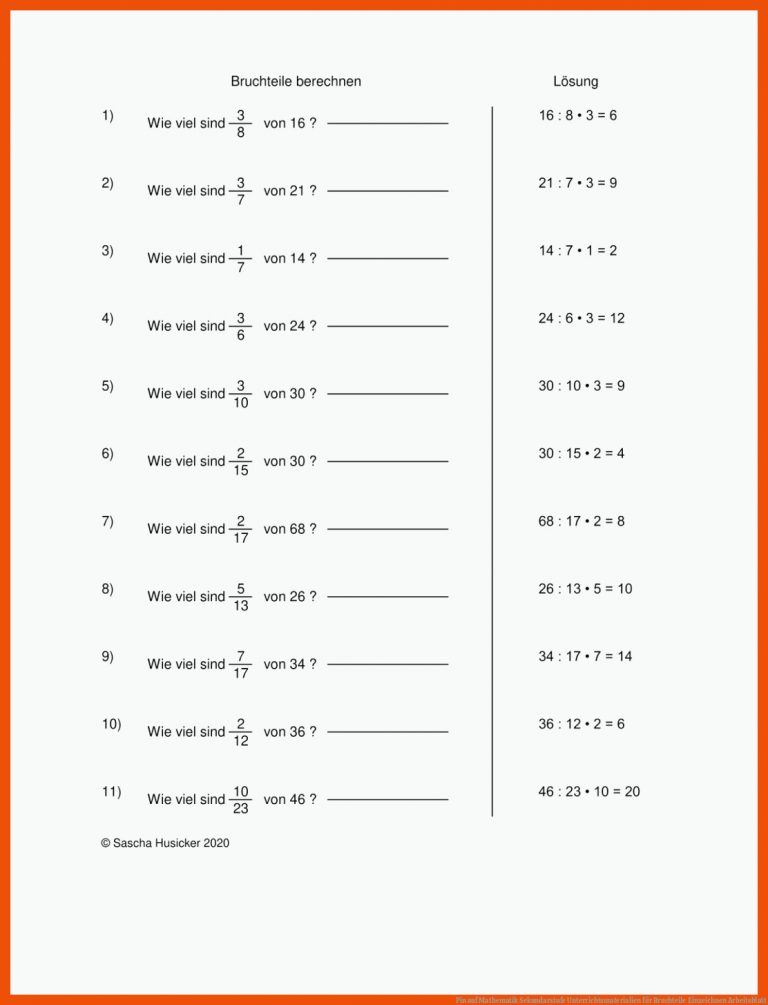Pin Auf Mathematik Sekundarstufe Unterrichtsmaterialien Fuer Bruchteile Einzeichnen Arbeitsblatt