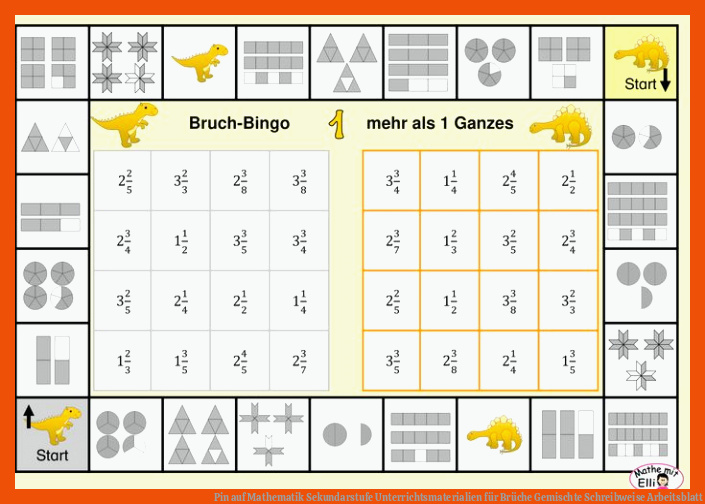 Pin auf Mathematik Sekundarstufe Unterrichtsmaterialien für brüche gemischte schreibweise arbeitsblatt