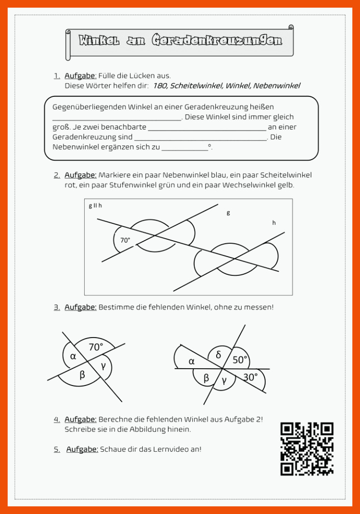 Pin auf Mathematik Sekundarstufe Unterrichtsmaterialien für winkel klasse 7 arbeitsblatt