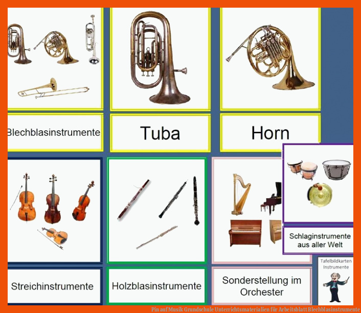 Pin auf Musik Grundschule Unterrichtsmaterialien für arbeitsblatt blechblasinstrumente