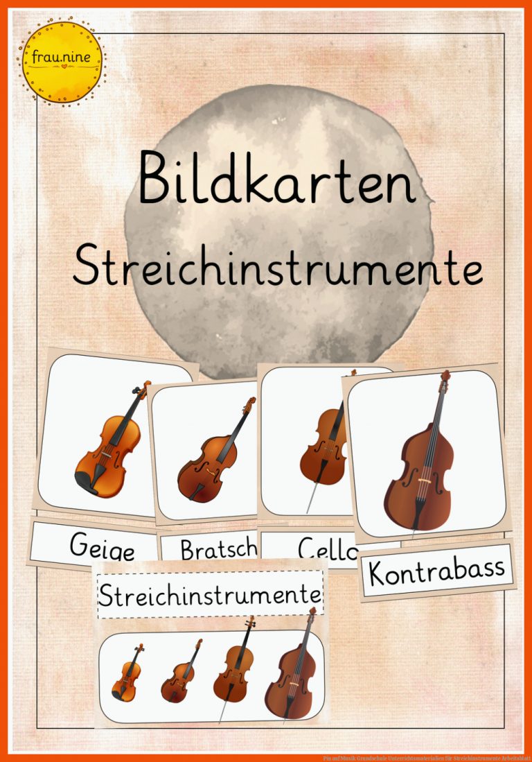 Pin auf Musik Grundschule Unterrichtsmaterialien für streichinstrumente arbeitsblatt
