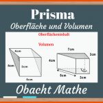 Pin Auf OberflÃ¤che & Volumen Fuer Oberflächeninhalt Prisma Arbeitsblatt
