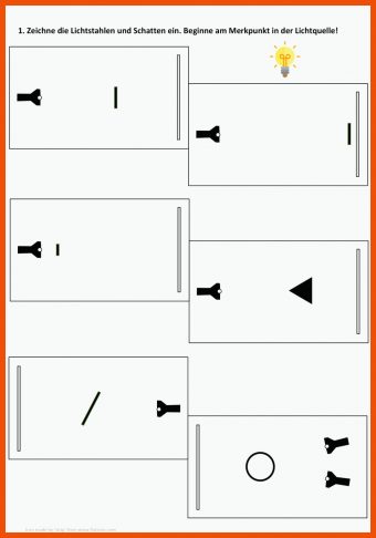 Physik Licht Und Schatten Arbeitsblätter