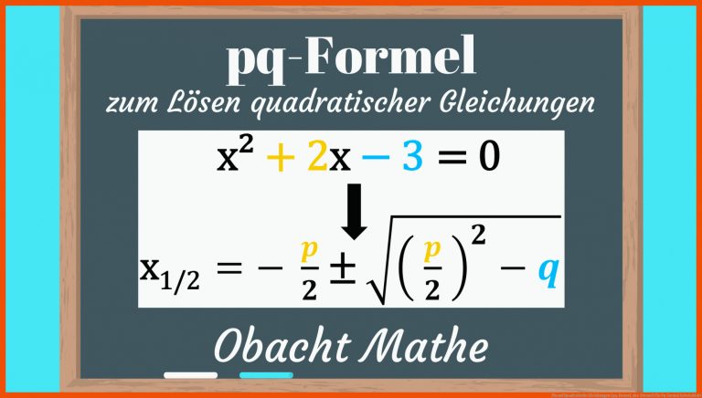 Pin Auf Quadratische Gleichungen (pq-formel, Abc-formel) Fuer Pq-formel Arbeitsblatt