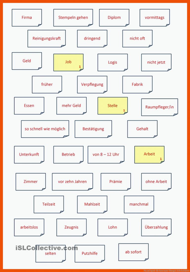 Pin Auf Spiele Fuer Synonyme übungen Arbeitsblätter