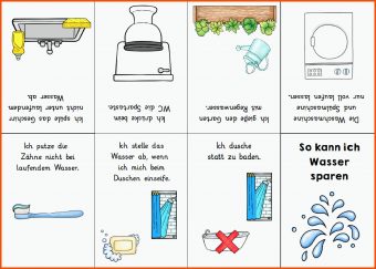 10 Wasser Sparen Grundschule Arbeitsblatt