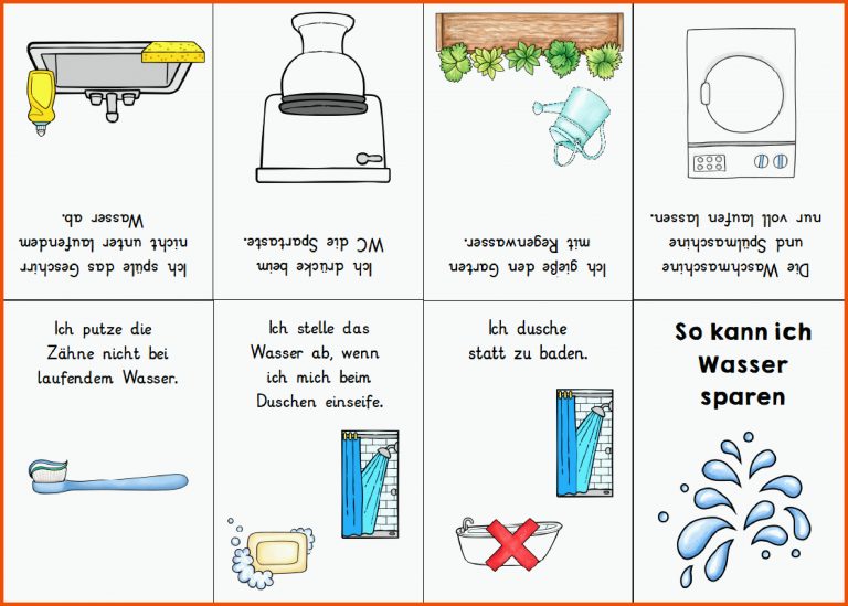 Pin auf Wasser für wasser sparen grundschule arbeitsblatt