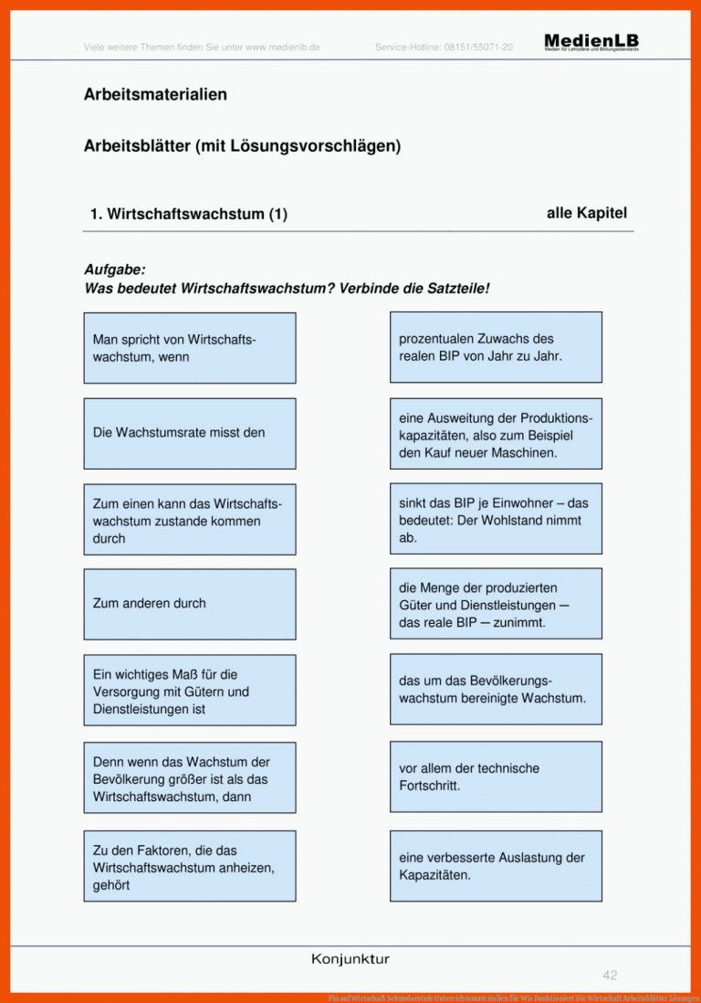 Pin auf Wirtschaft Sekundarstufe Unterrichtsmaterialien für wie funktioniert die wirtschaft arbeitsblätter lösungen