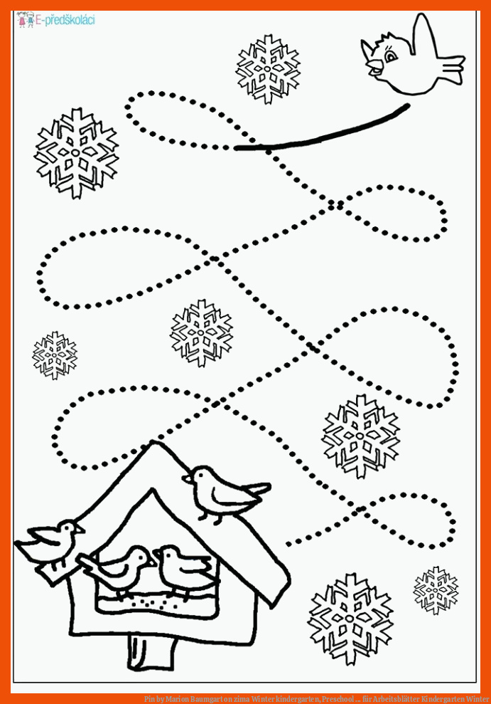 Pin by Marion Baumgart on zima | Winter kindergarten, Preschool ... für arbeitsblätter kindergarten winter