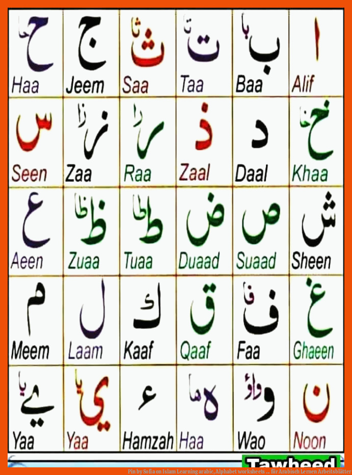 Pin by Sofia on Islam | Learning arabic, Alphabet worksheets ... für arabisch lernen arbeitsblätter