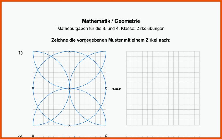 Pin Von Elke Auf Geometrie Mathematik 4, Geometrie, Matheaufgaben Fuer Zirkel 4 Klasse Arbeitsblätter Kostenlos