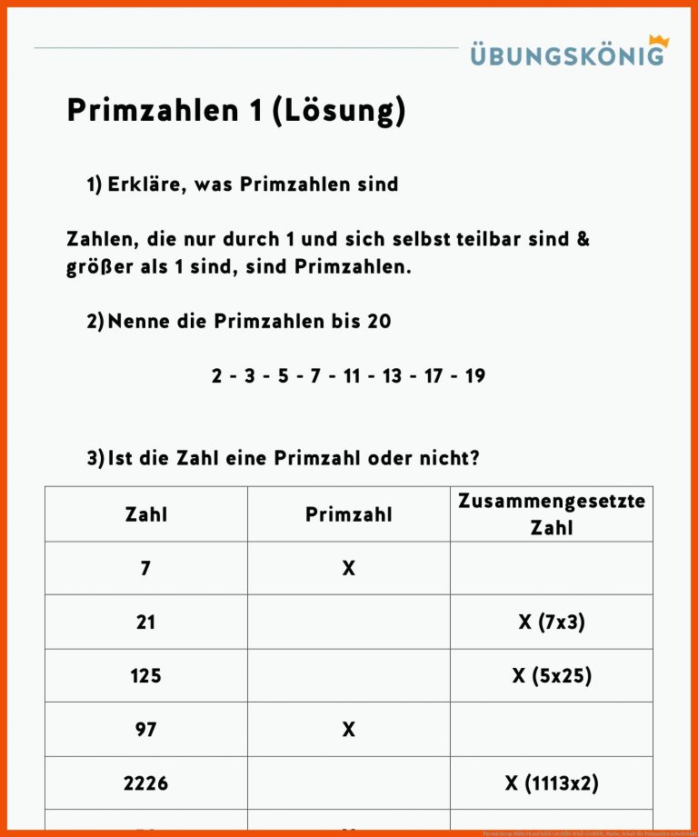 Pin Von Serap Michetti Auf SchÃ¼lerhilfe SchÃ¼lerhilfe, Mathe, Schule Fuer Primzahlen Arbeitsblatt