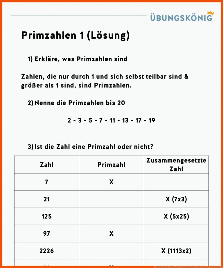 Pin von Serap Michetti auf SchÃ¼lerhilfe | SchÃ¼lerhilfe, Mathe, Schule für primzahlen arbeitsblatt