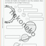 Planeten & Weltraum Fuer Weltall Und Planeten Grundschule Arbeitsblätter