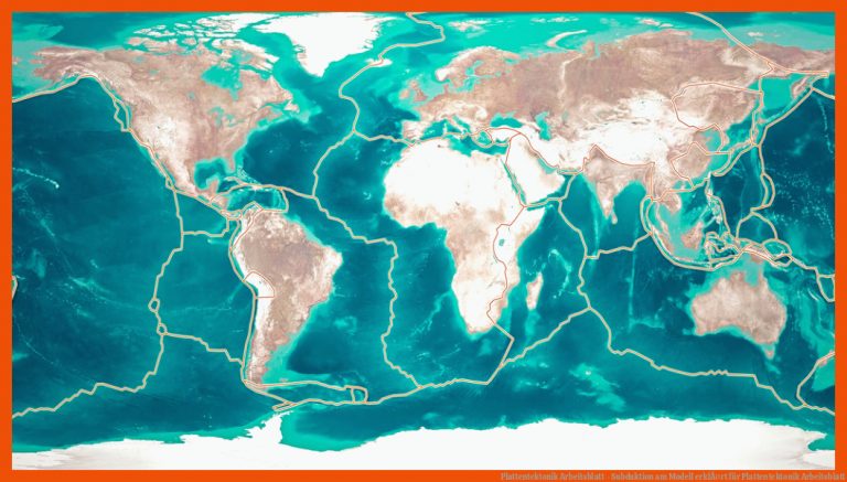 Plattentektonik Arbeitsblatt - Subduktion am Modell erklÃ¤rt für plattentektonik arbeitsblatt