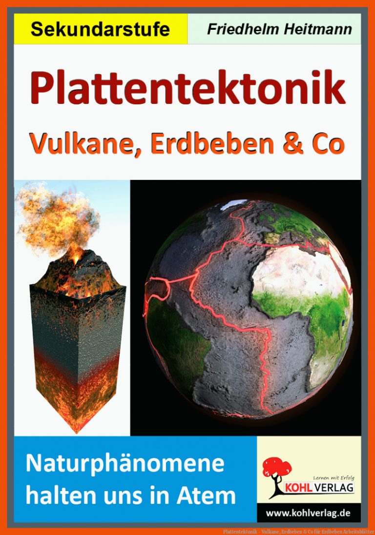 Plattentektonik - Vulkane, Erdbeben & Co für erdbeben arbeitsblätter