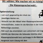 Politikunterricht: Wie Wird Der Klassensprecher GewÃ¤hlt? Fuer Klassensprecher Eigenschaften Arbeitsblatt