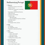 Portugal Fuer Ländersteckbrief Europa Arbeitsblatt