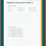 Positive Und Negative Ganze Zahlen Fuer Rationale Zahlen Addition Und Subtraktion Arbeitsblätter