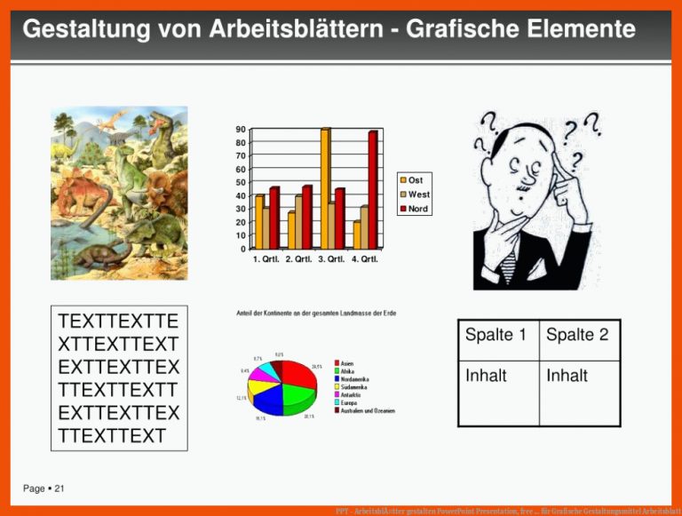 PPT - ArbeitsblÃ¤tter gestalten PowerPoint Presentation, free ... für grafische gestaltungsmittel arbeitsblatt