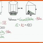 Prismenvolumen Berechnen Fuer Oberflächeninhalt Prisma Arbeitsblatt