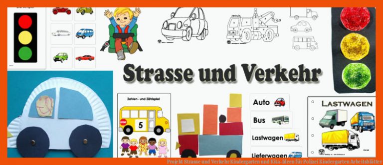 Projekt Strasse und Verkehr Kindergarten und Kita-Ideen für polizei kindergarten arbeitsblätter
