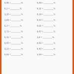 Prozent In Dezimalzahlen Umrechnen Mathe-arbeitsblÃ¤tter, Mathe ... Fuer Brüche In Prozent Umrechnen 6. Klasse Arbeitsblätter