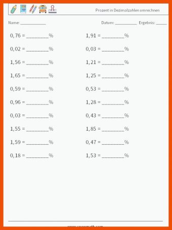 Dezimalzahlen In Brüche Umwandeln Arbeitsblätter