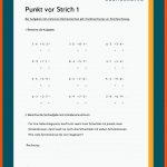 Punkt Vor Strich Fuer Mathe Arbeitsblätter 5.klasse Zum Ausdrucken