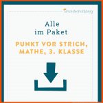 Punkt Vor Strich Fuer Rechenregeln Grundschule Arbeitsblätter