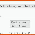 Punkt Vor Strich.pdf 3. Klasse Mathe, Matheunterricht ... Fuer Punkt Vor Strichrechnung Klasse 3 Arbeitsblätter