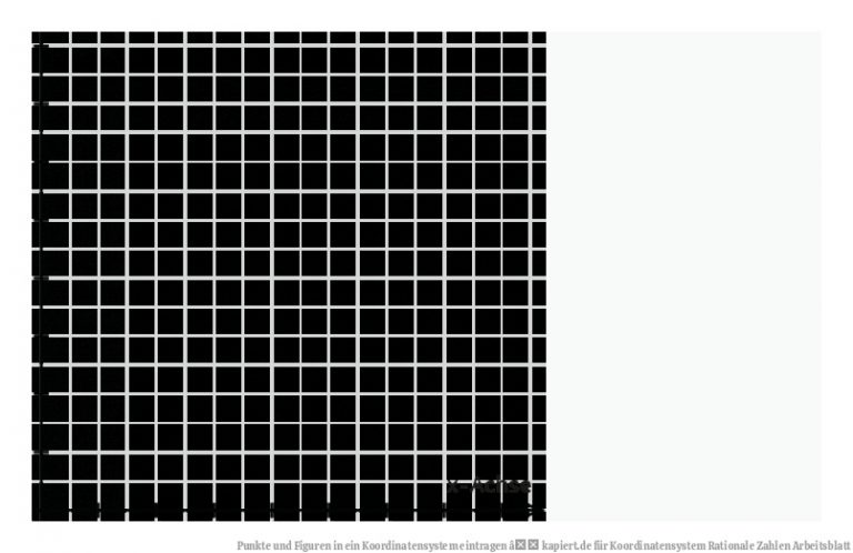 Punkte und Figuren in ein Koordinatensystem eintragen â kapiert.de für Koordinatensystem Rationale Zahlen Arbeitsblatt